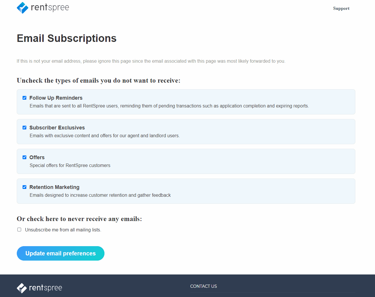 How to unsubscribe from emails